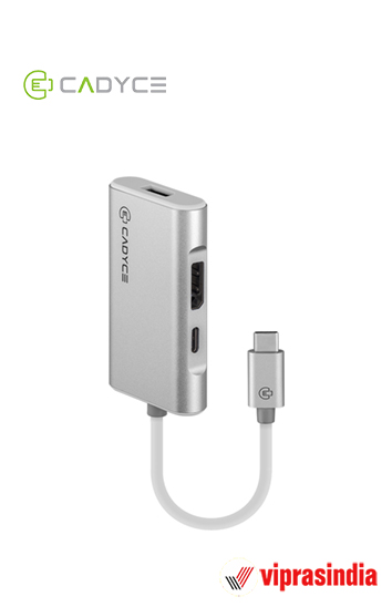 USB-C to Dual DisplayPort  Adapter with PD Charging Cadyce CA-C2DP