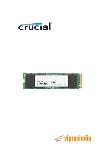 SSD Crucial E100 480gb  PCIe NVMe