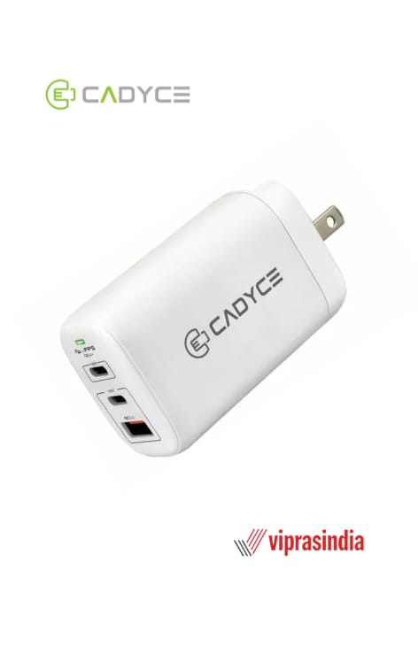 Cadyce 65W Dual USB-C™ PD 3.0 & USB QC 3.0 GaN Wall Charger CA-CPA61