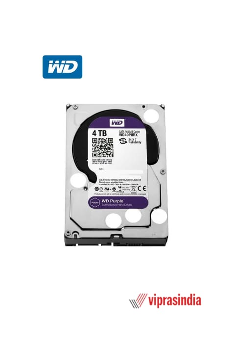 Hard Drive WD 4TB Purple Surveillance Sata	