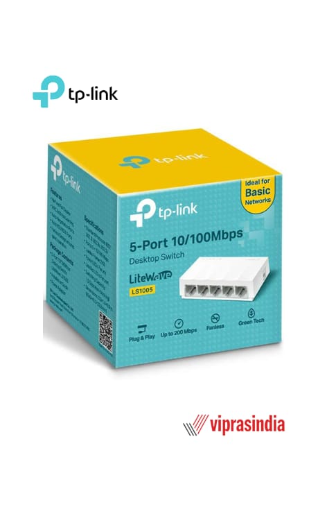 Network Switch TP-Link LS-1005 5-Port 10/100mbps 