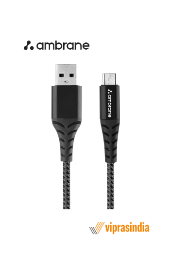 Cable Ambrane BCM-C10 USB to Micro USB Braided Cable With 20W Fast Charging