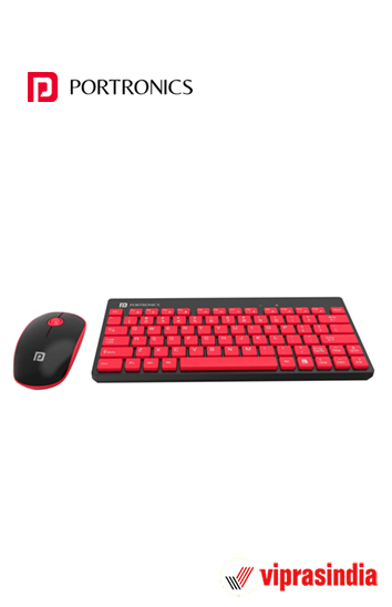 Keyboard & Mouse Portronics Key2-A Combo of Multimedia Wireless