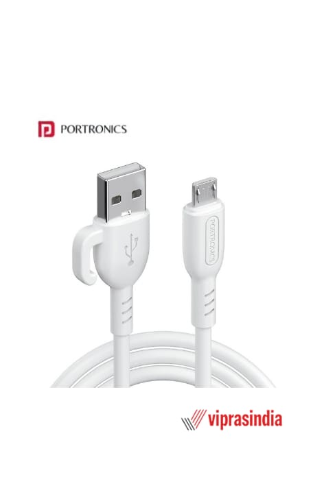 Cable Portronics POR-2886 Konnect Core 3 USB-A to Micro USB Fast charging Cable for Smartphones