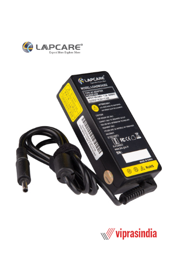 Power Adapter Lapcare for Dell 65W 19.5v 3.34A (4.5*3.0) Small Pin