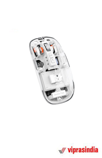 Wireless Mouse Arctic Fox Pureview Transparent Space Gray Bluetooth Rechargeable 