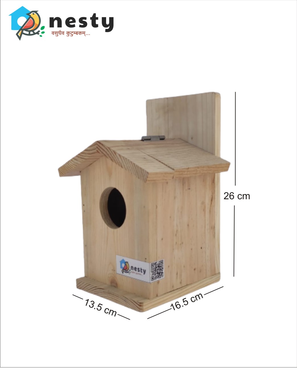 Pine Wood Premium Sparrow Nest 