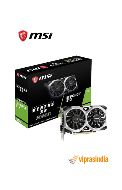 Graphic Card MSI (GeForce RTX 1650 VENTUS XS OCV1 4GB Black)GDDR6
