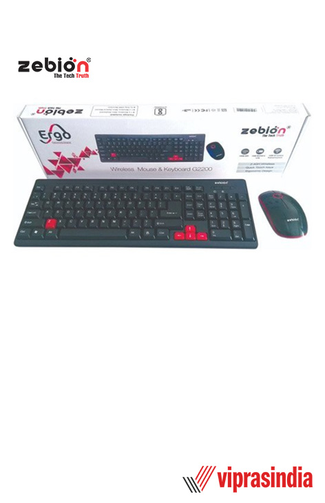 Keyboard & Mouse Zebion Wireless Combo G2200