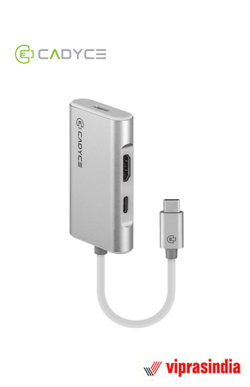 USB-C to Dual HDMI Adapter with USB-C PD Charging Cadyce CA-C2HD