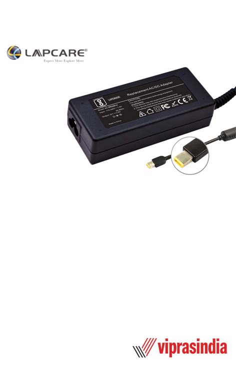 Laptop Power Adapter Lapcare Lenovo 45W 20V 2.25A  USB