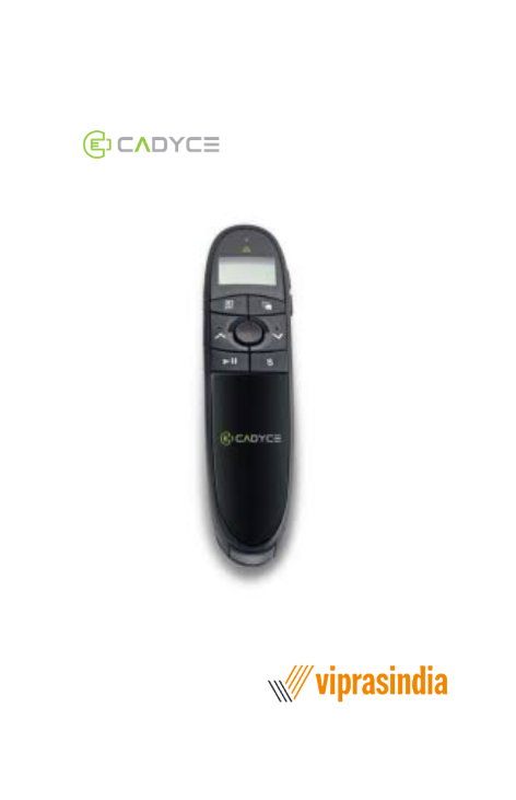 Wireless Presenter Cadyce 2.4GHz with Display CA-XWP