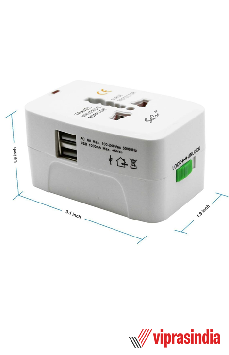  Travel Adaptor Ultima Adaptor with USB UT-0099