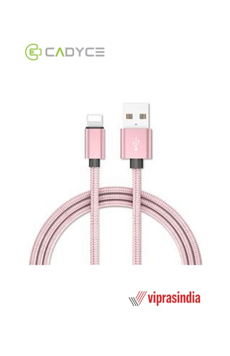 Cadyce CA-ULCR (2m) USB Sync Lightening Cable (Cadmium Rose)